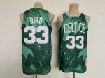 Maillot de Basket #33 Bird Boston Celtics hip hop version